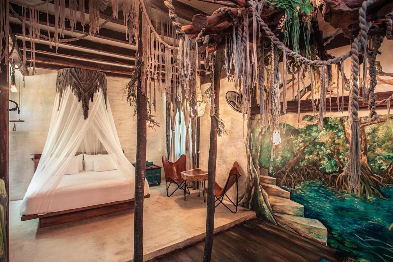 Hidden Treehouse Tulum Eco-Hotel ภายนอก รูปภาพ
