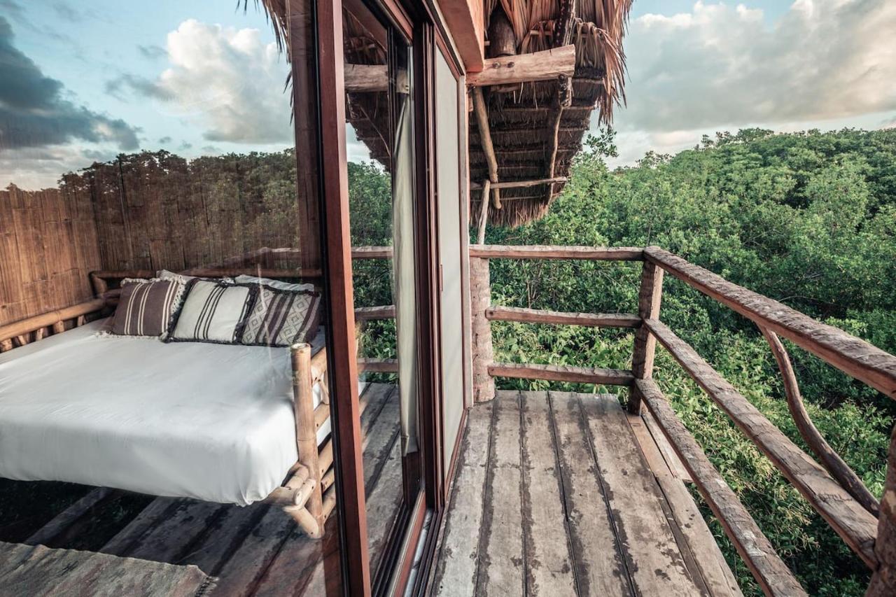 Hidden Treehouse Tulum Eco-Hotel ภายนอก รูปภาพ