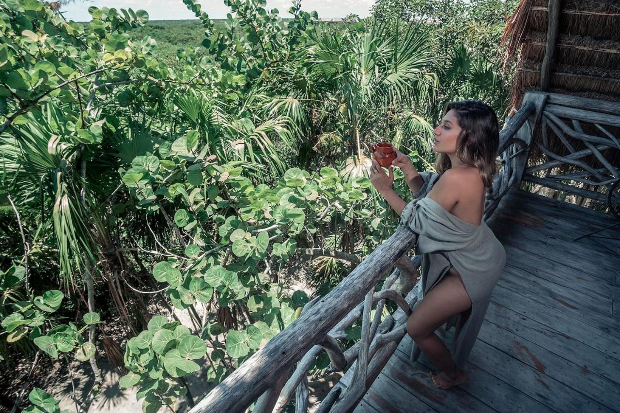 Hidden Treehouse Tulum Eco-Hotel ภายนอก รูปภาพ