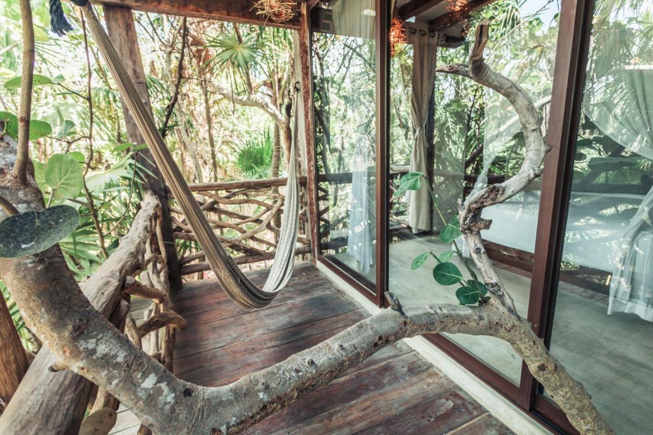 Hidden Treehouse Tulum Eco-Hotel ภายนอก รูปภาพ